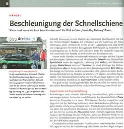 Beschleunigung der Schnellschiene - buchreport.express 25.8.2016 / Seite 1