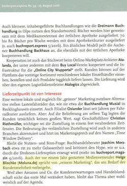 Beschleunigung der Schnellschiene - buchreport.express 25.8.2016 / Seite 2